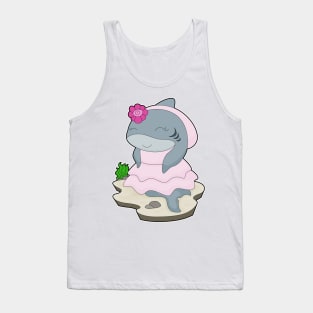 Shark Bride Flower Wedding Tank Top